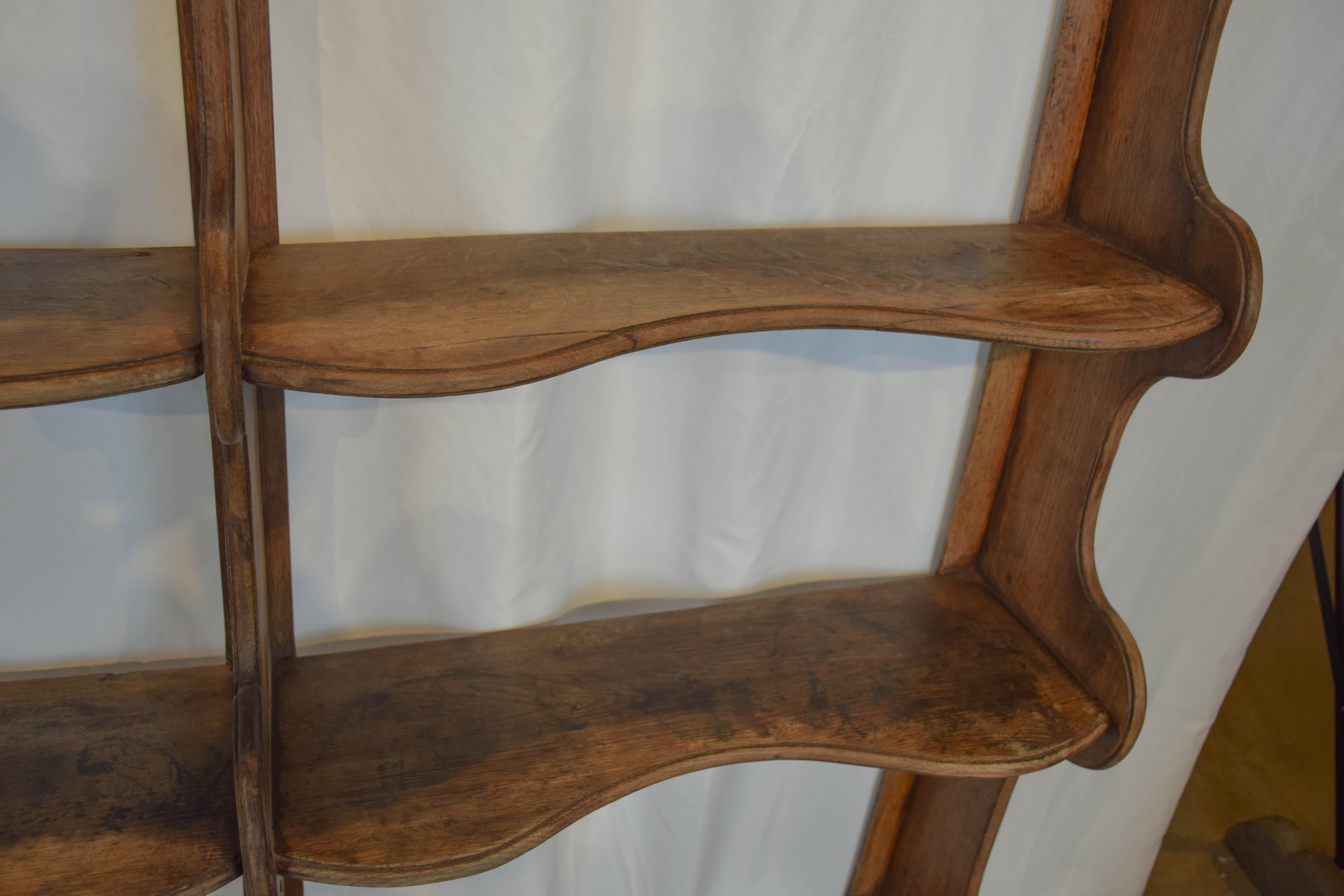 19th Century English Oak Wall Shelf 6