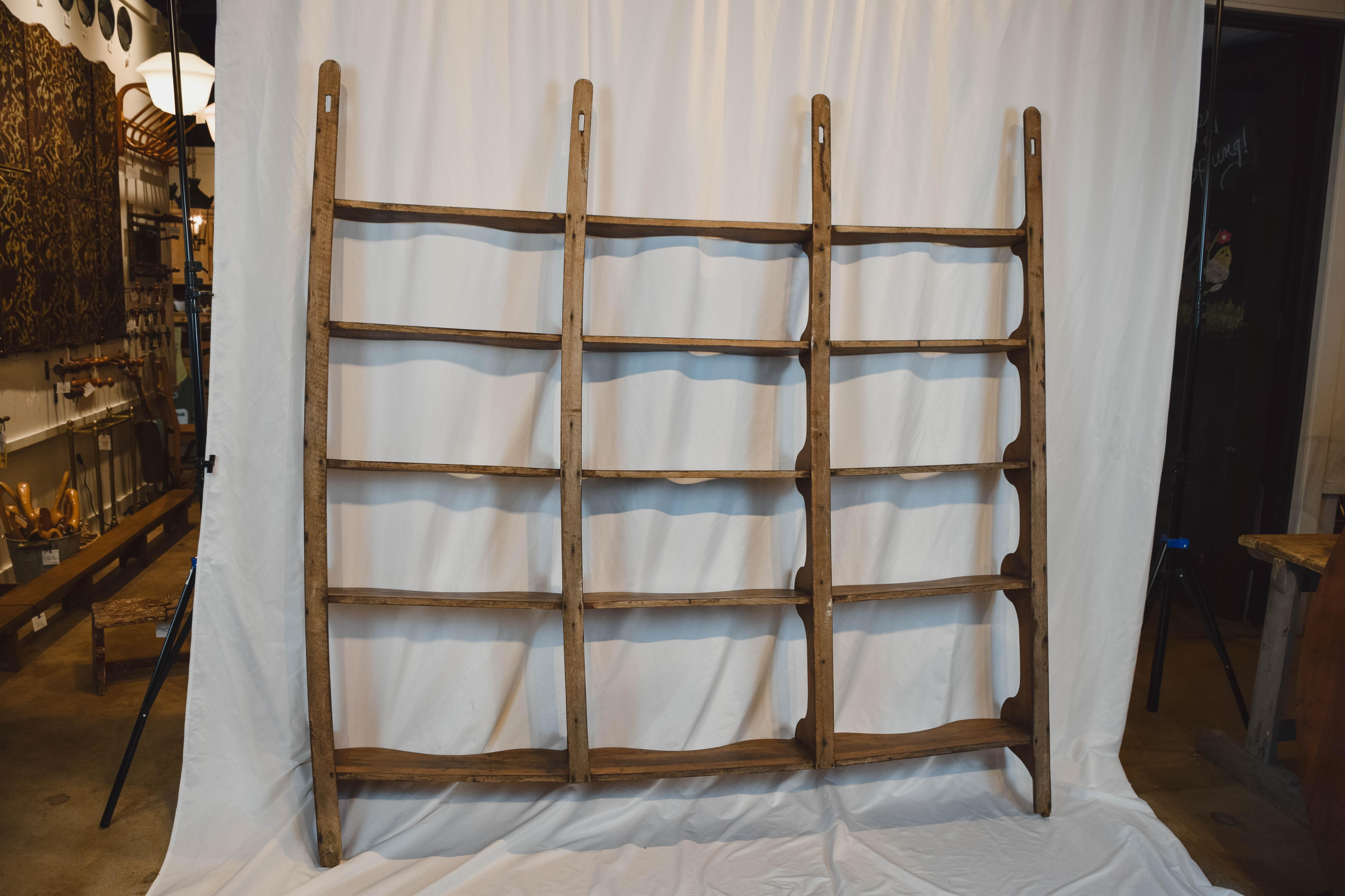 19th Century English Oak Wall Shelf 13