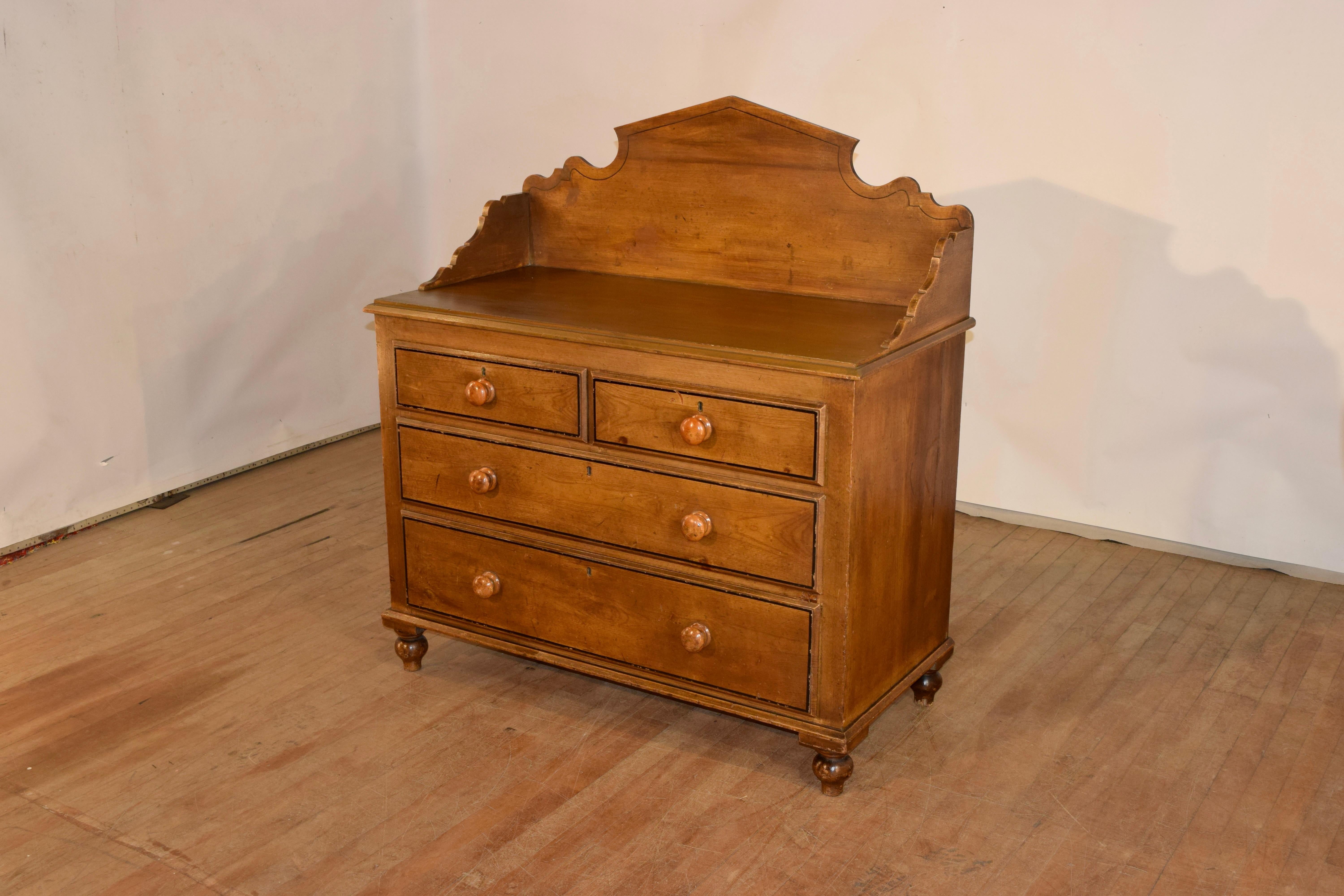 19th Century English Oak Washstand For Sale 1