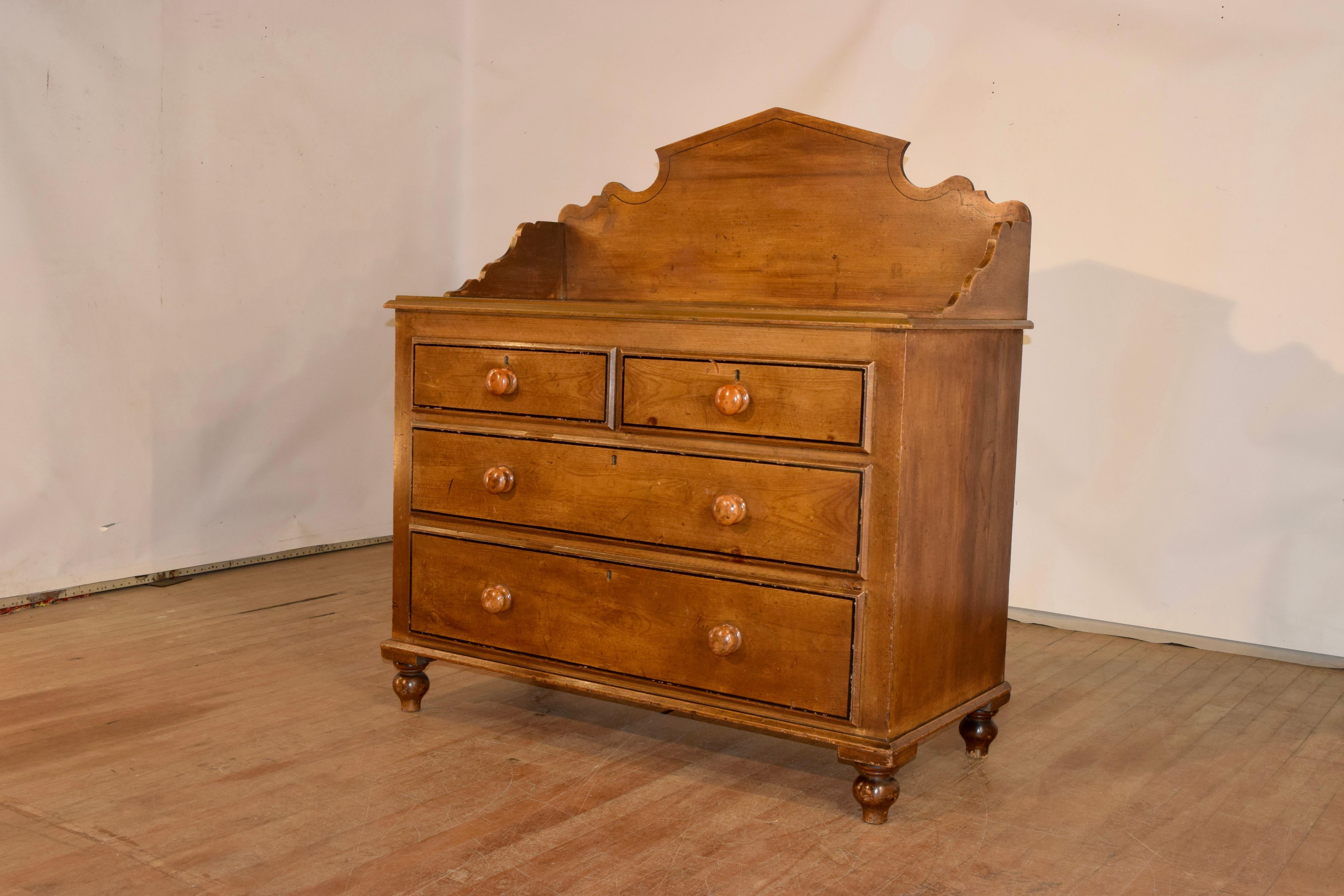 19th Century English Oak Washstand For Sale 2