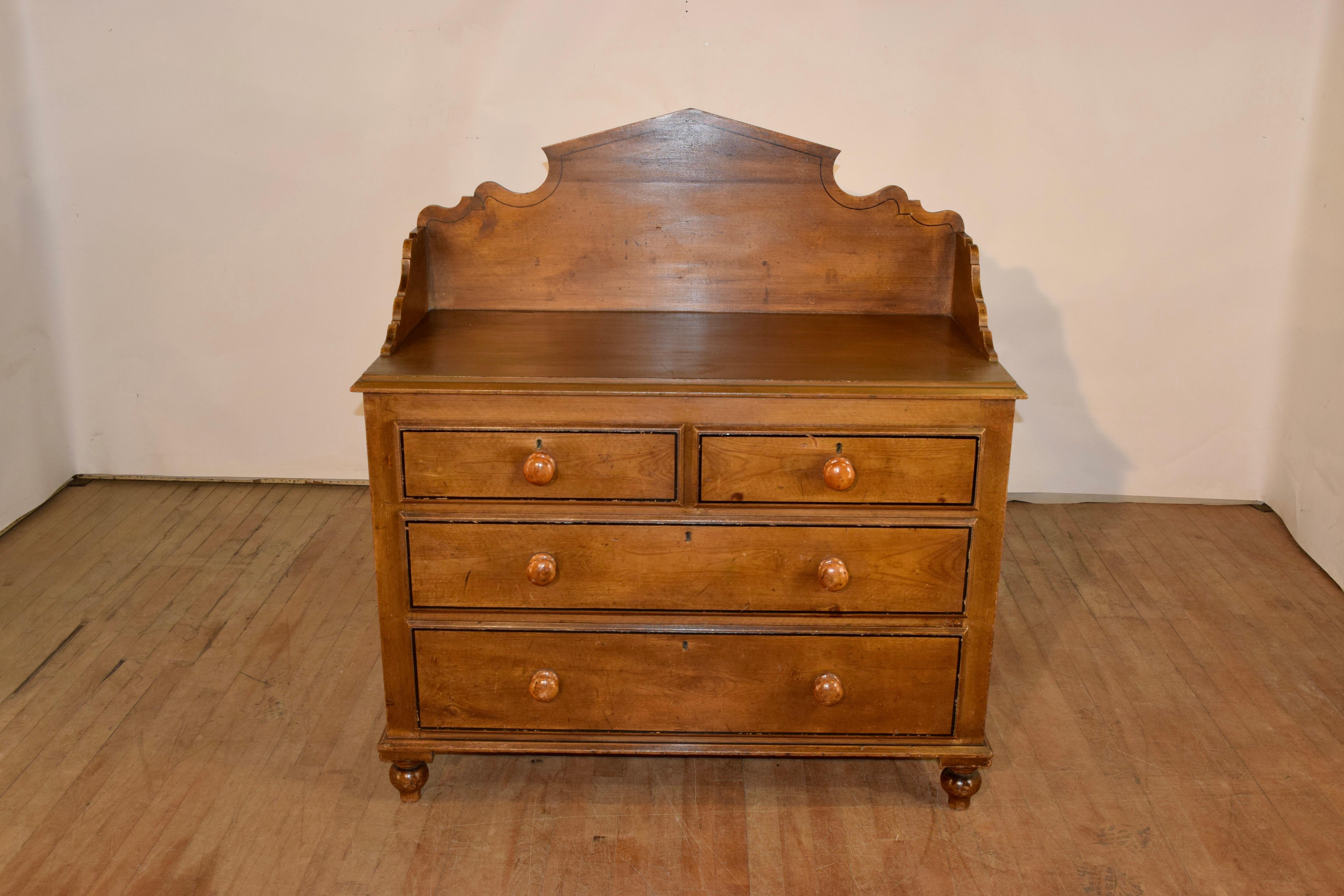 19th Century English Oak Washstand For Sale 3