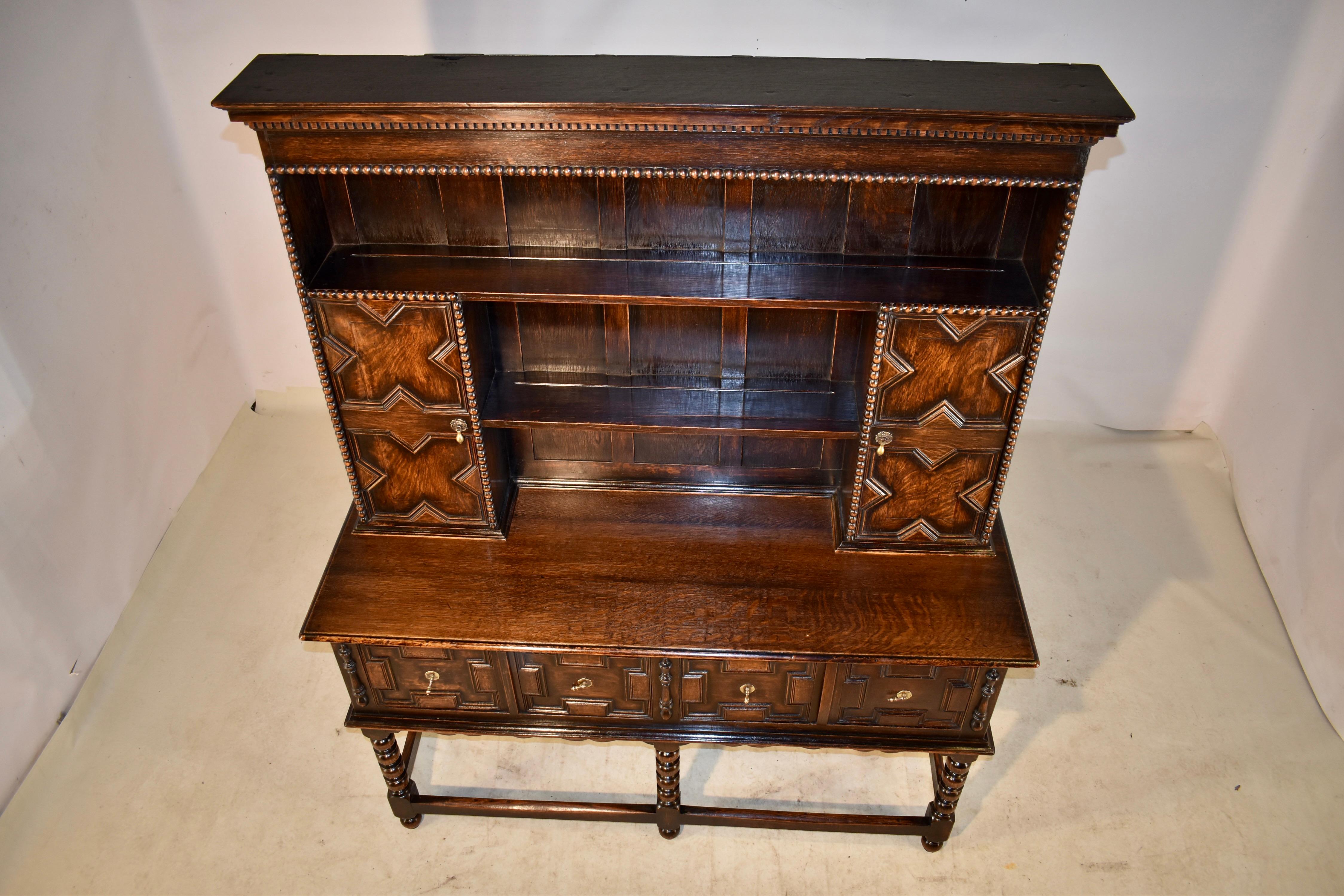 19th Century English Oak Welsh Cupboard 3