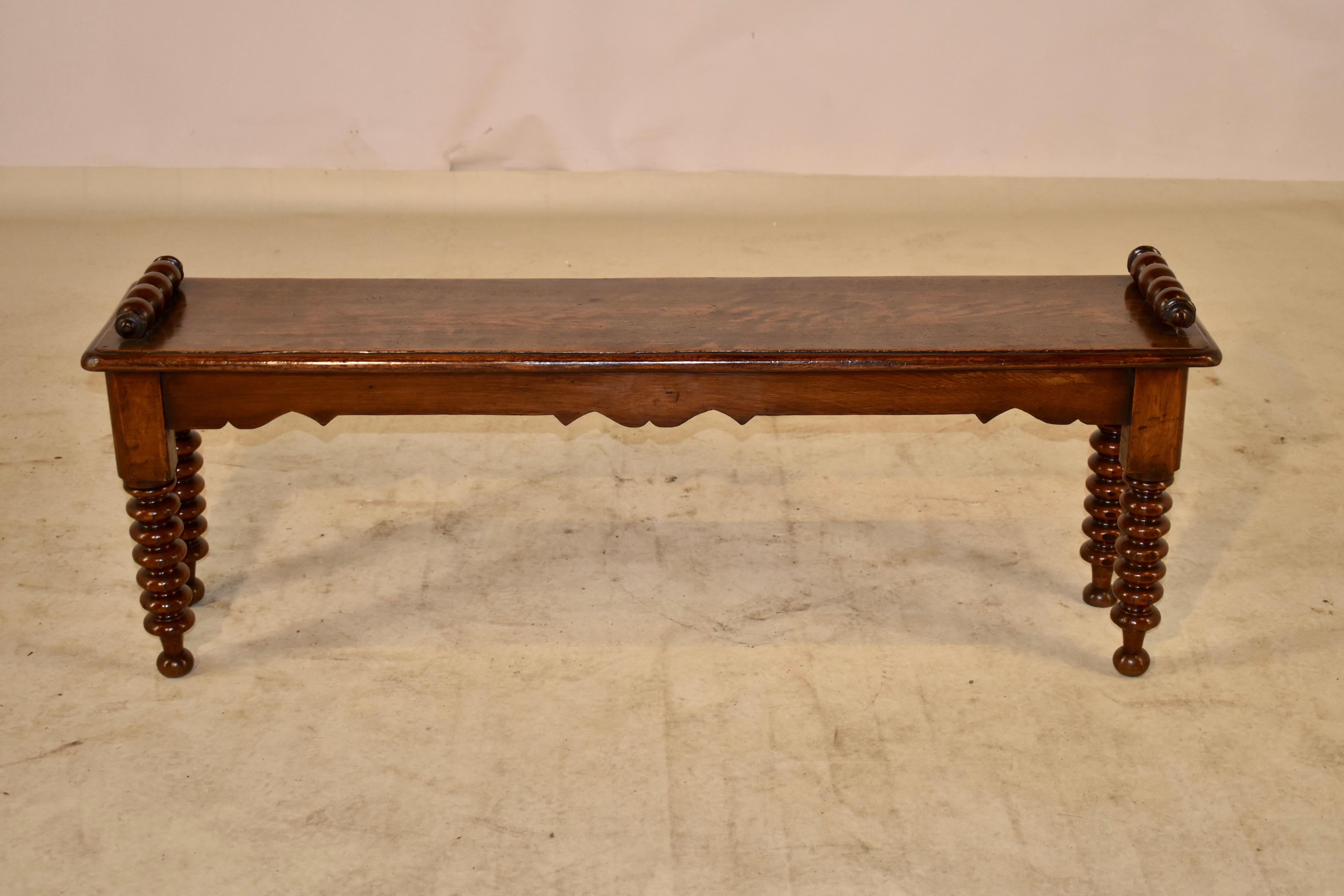 19th Century English Oak Window Seat In Good Condition For Sale In High Point, NC