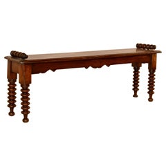 19th Century English Oak Window Seat