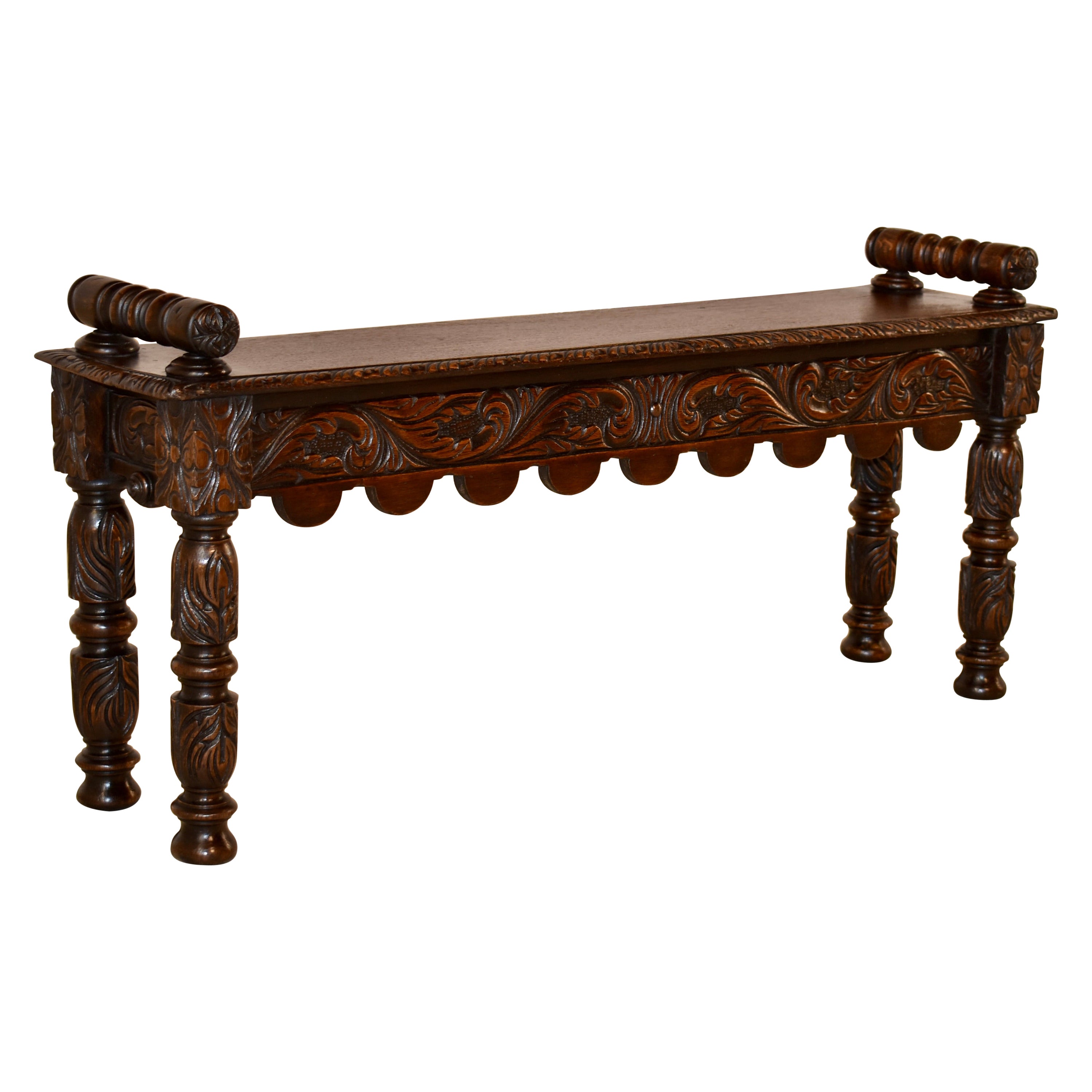 19th Century English Oak Window Seat