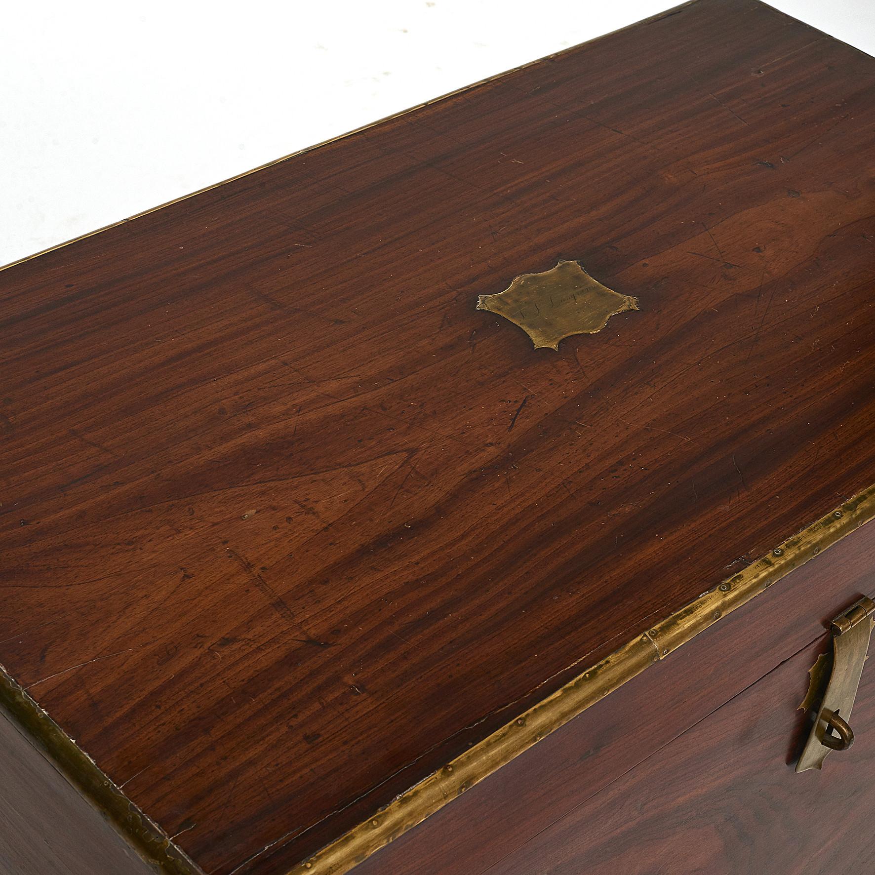 19th Century English Officer Colonial Military Chest 9