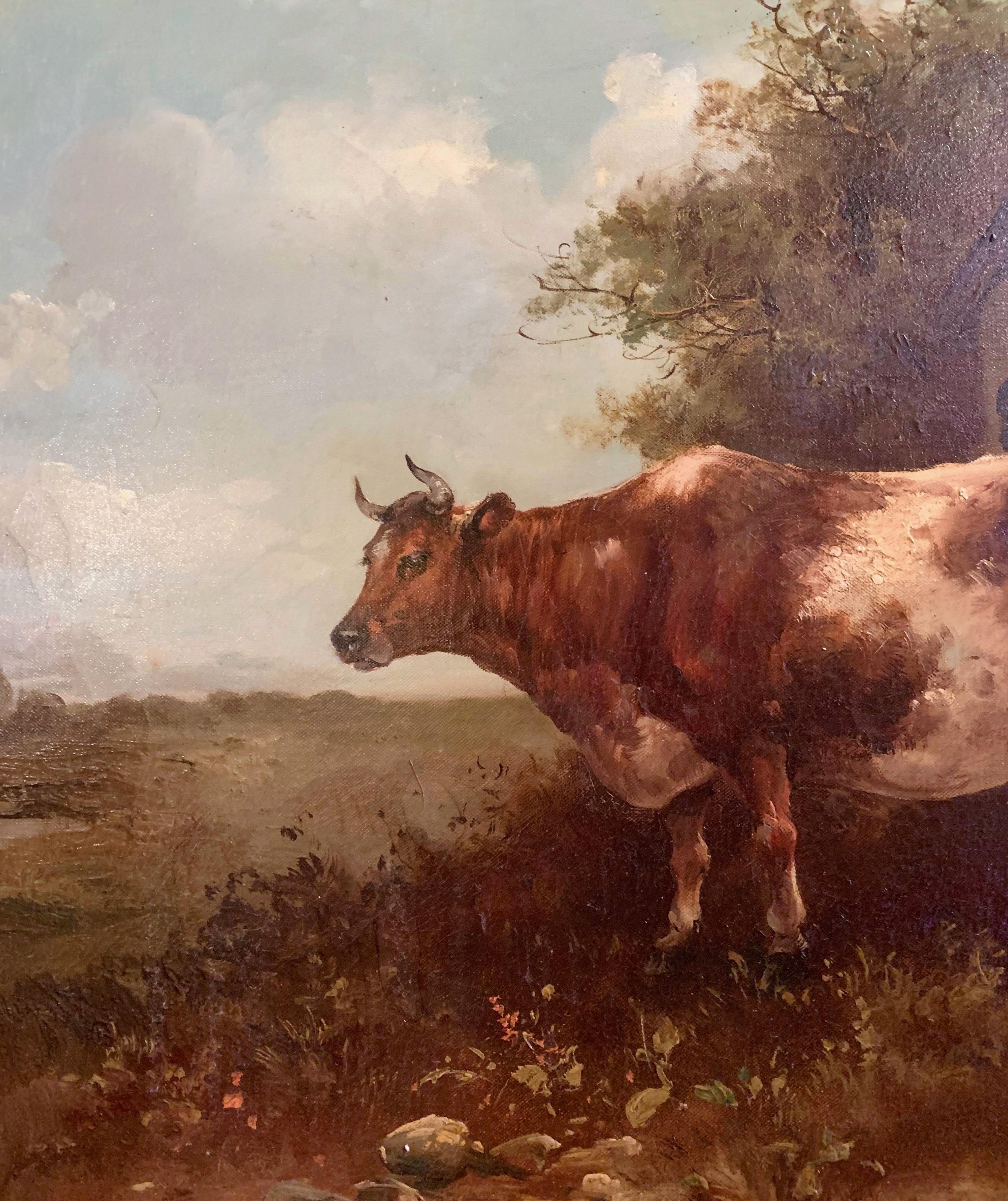 19th century english cow painting