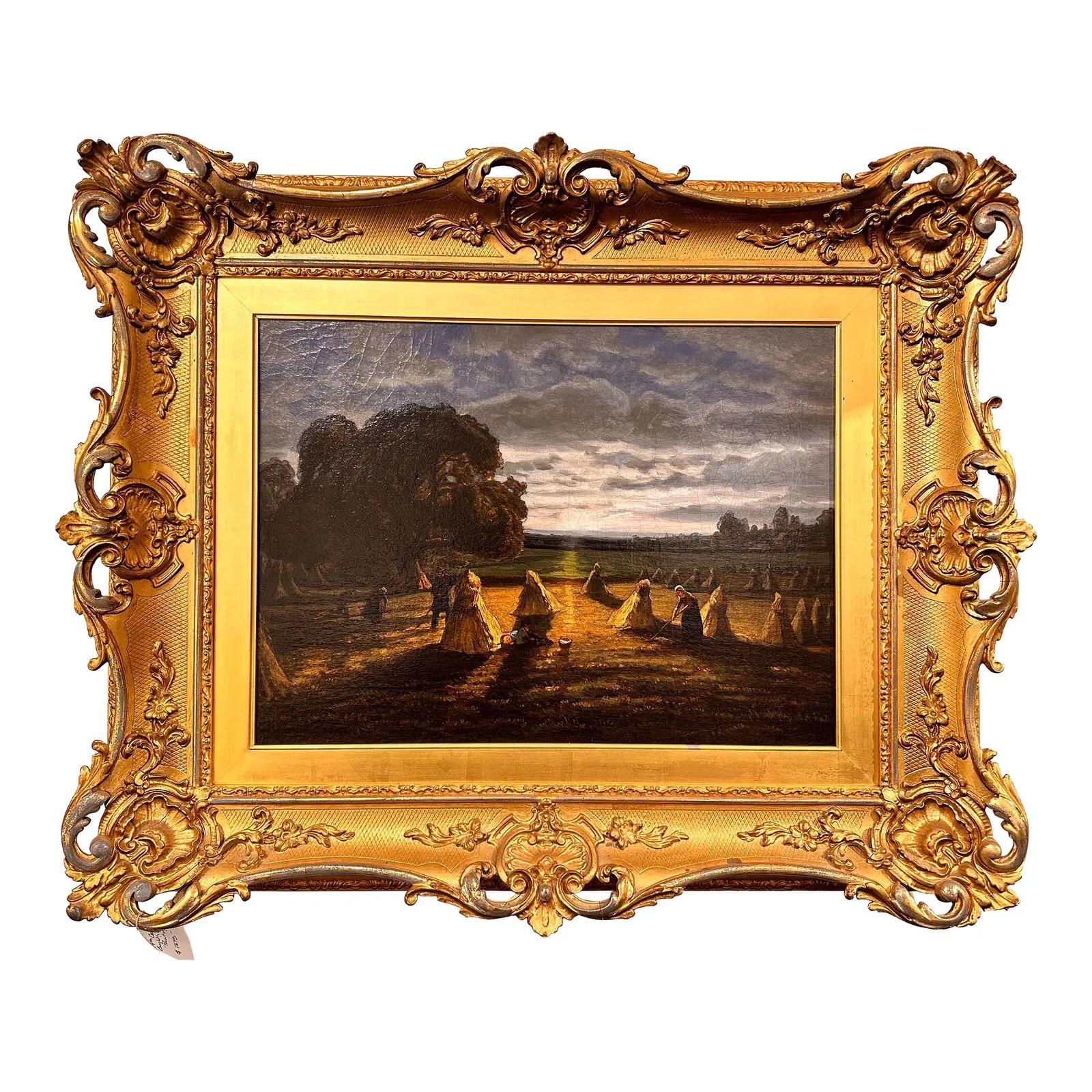 19th Century English Oil on Canvas For Sale