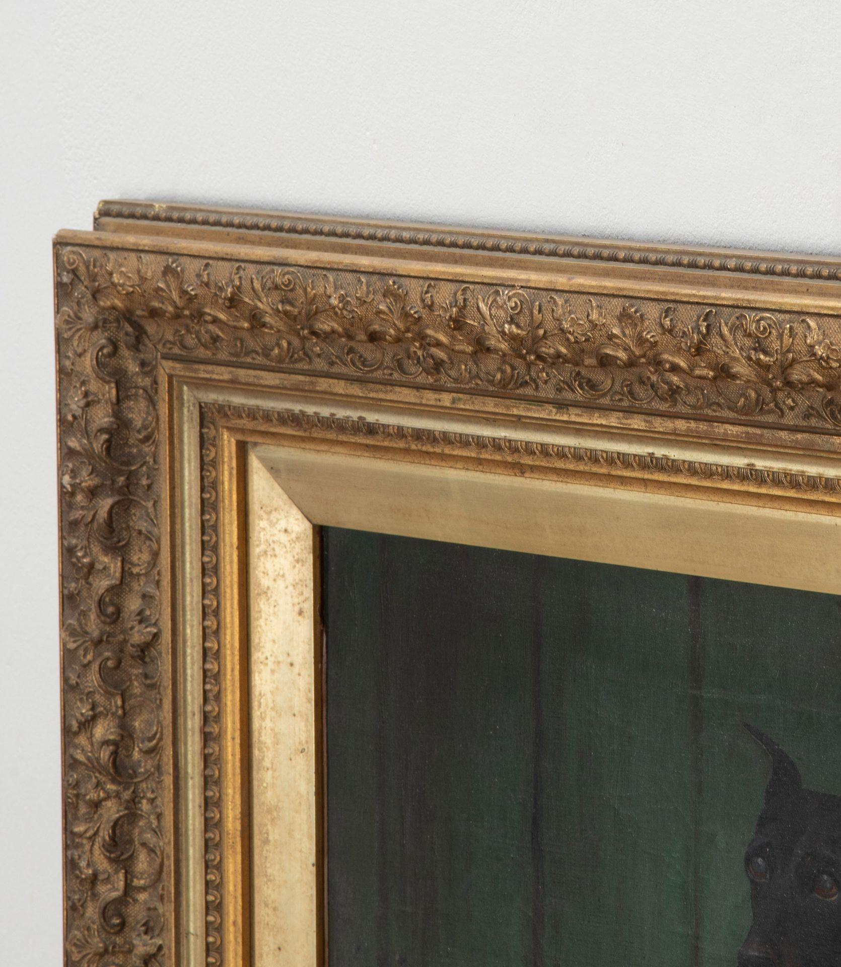 19th Century English Oil on Canvas Painting of a Dog In Excellent Condition In Shipston-On-Stour, GB