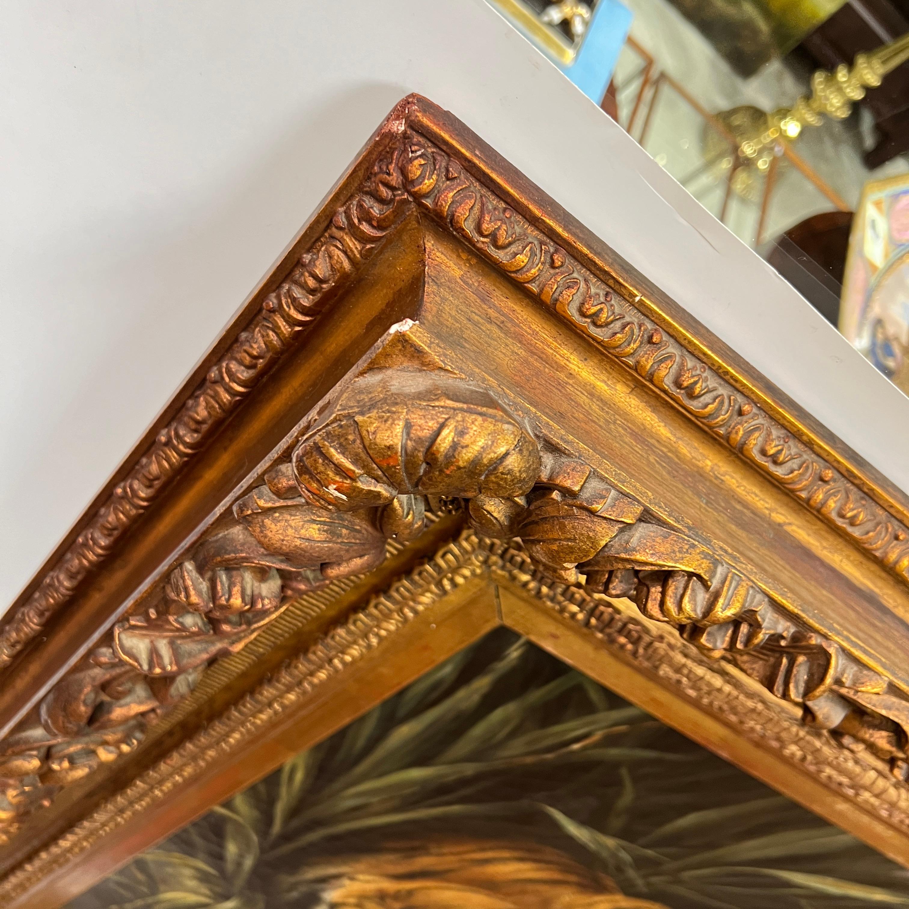 19th Century English Oil Painting by Frederick Smith Depicting Tiger in Jungle 2