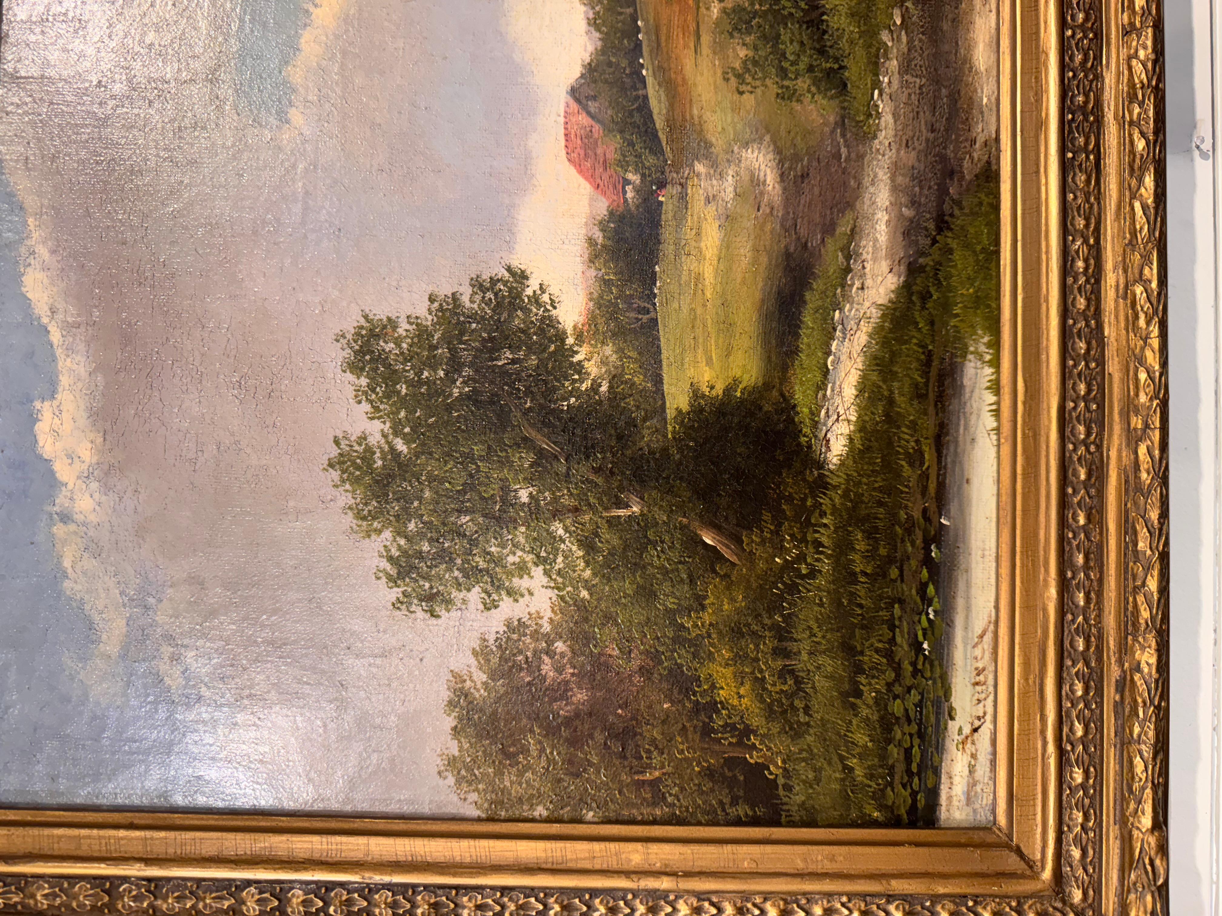19th Century English Oil Painting In Good Condition In Nashville, TN
