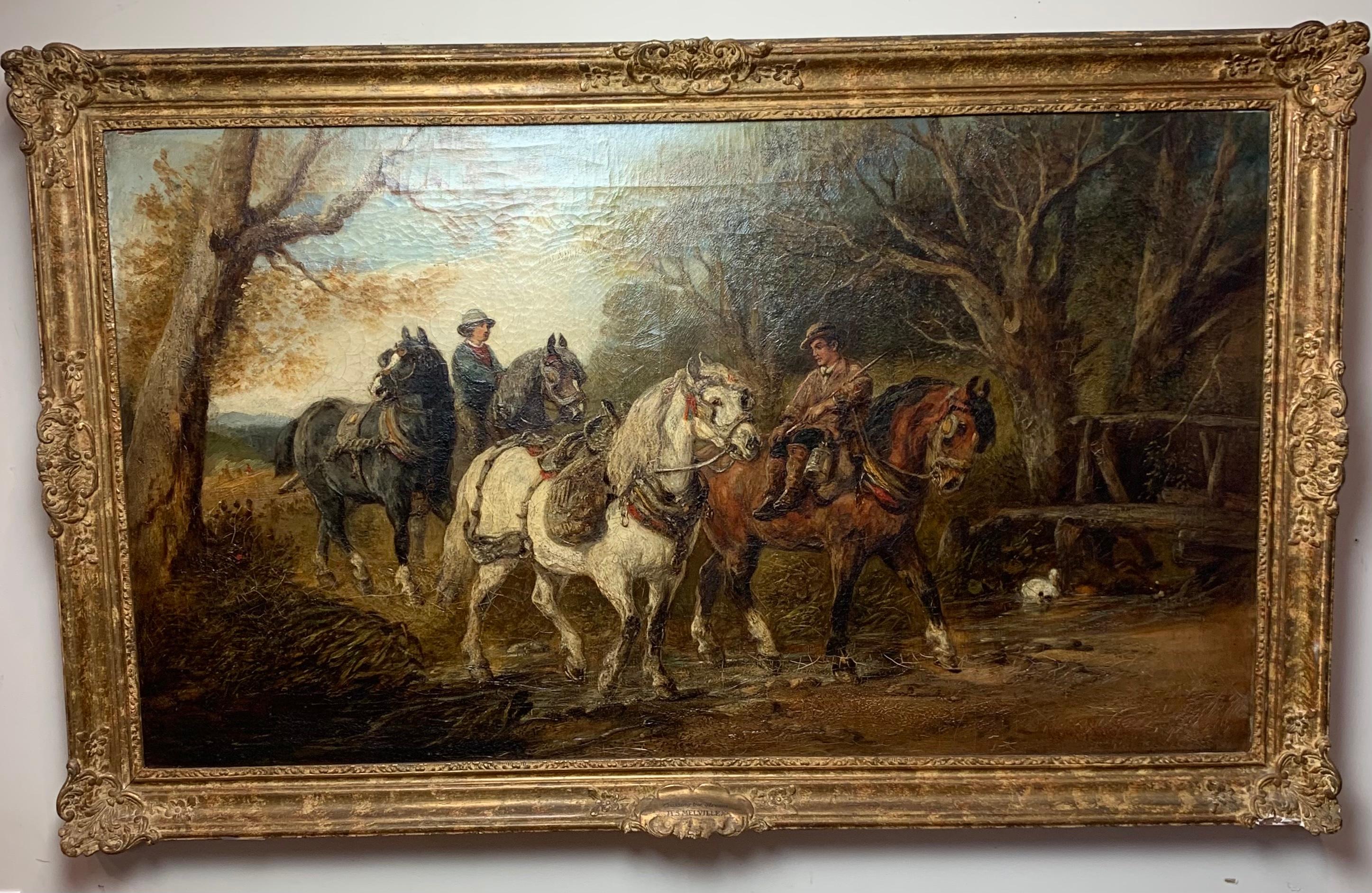 Hand-Painted 19th Century English Oil Painting