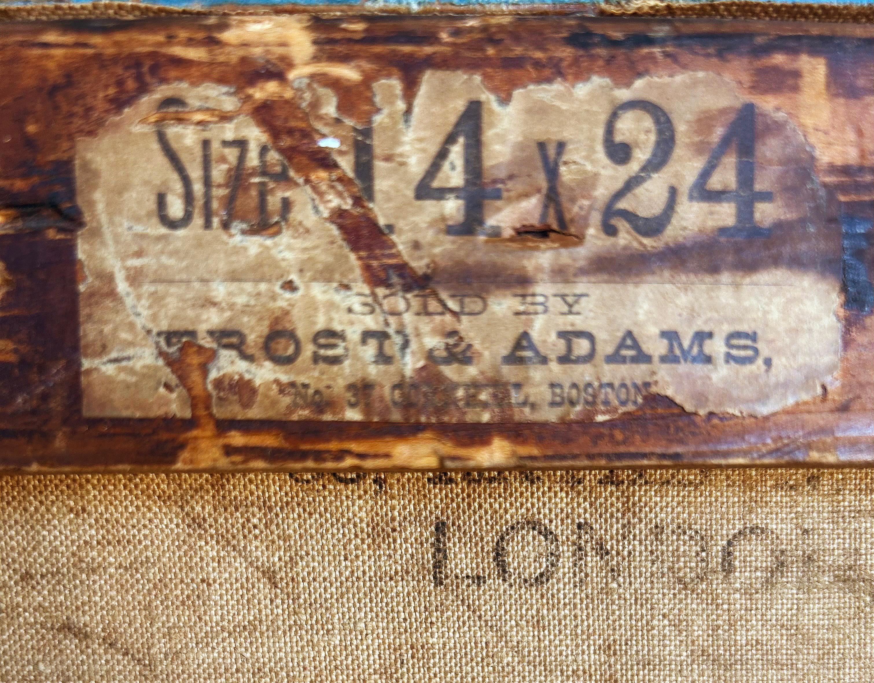 Peinture à l'huile sur toile anglaise du XIXe siècle, femme victorienne, signée de façon illisible en vente 4