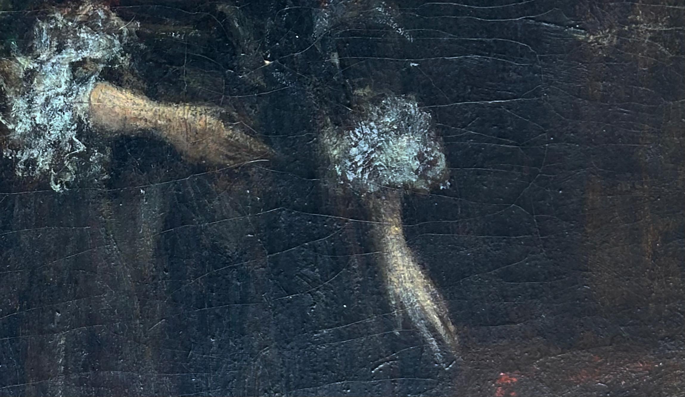 Peint à la main Peinture à l'huile sur toile anglaise du XIXe siècle, femme victorienne, signée de façon illisible en vente