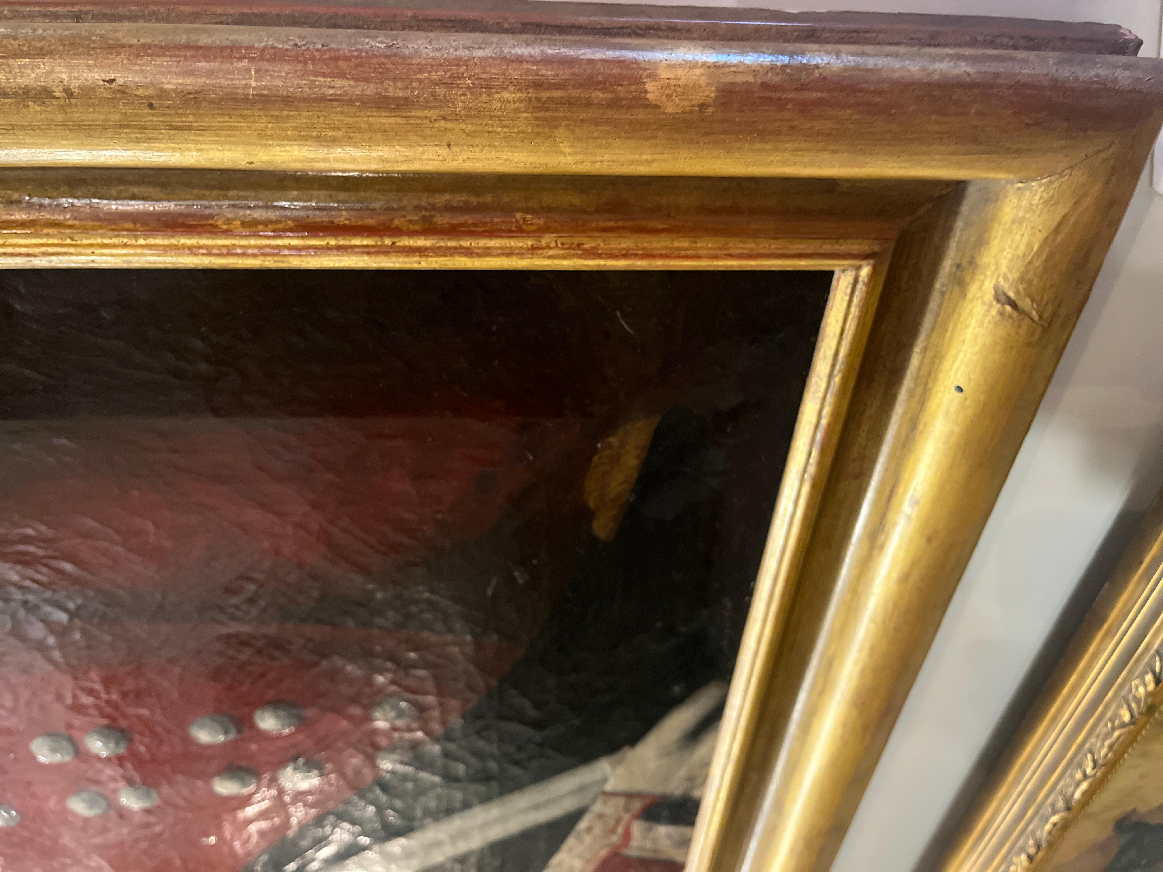 19th Century English Oil Portrait of a Royal Family Marine
Beautiful painting purchased in Europe. Age appropriate wear, see detailed photos or message us with questions. 