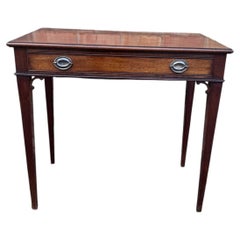 19th Century English One Drawer Side Table