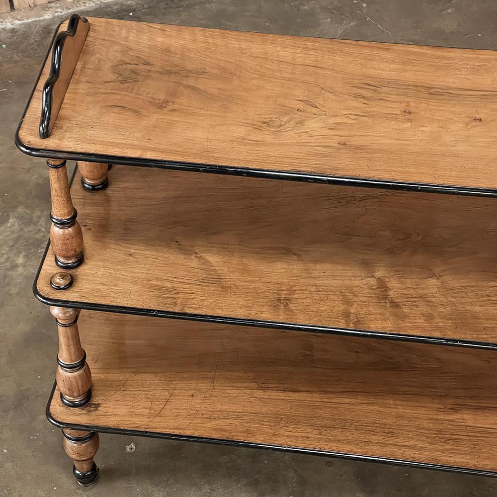 19th Century English Open Library Caddy, Bookshelf In Good Condition For Sale In Dallas, TX