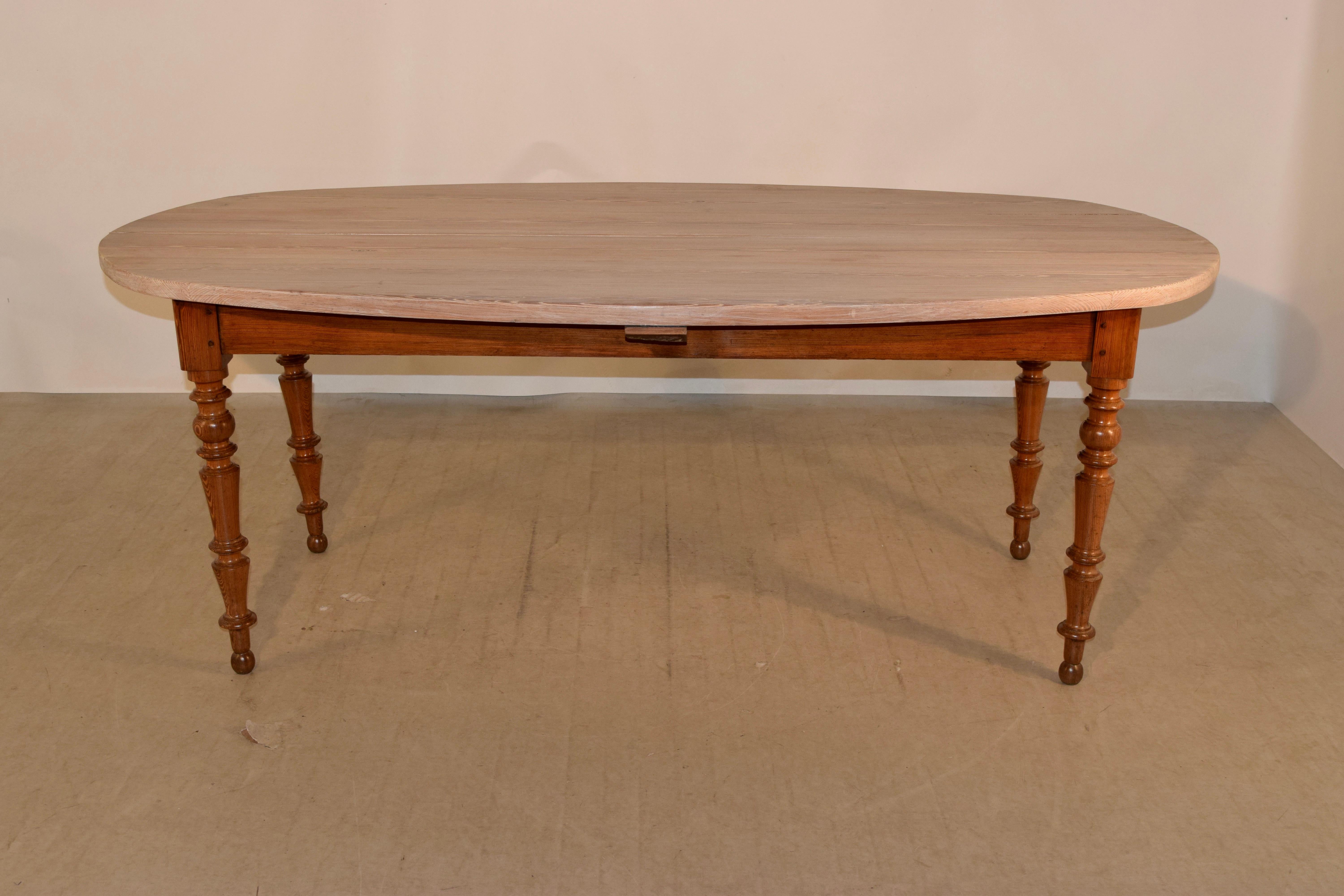 19th Century English Oval Farm Table 3