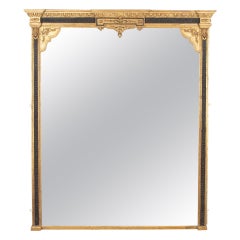 19th Century English Overmantle Mirror
