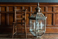 19th Century English Oversized Hexagonal Copper Lantern