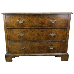 19th Century English Oyster Veneered Chest of Drawers