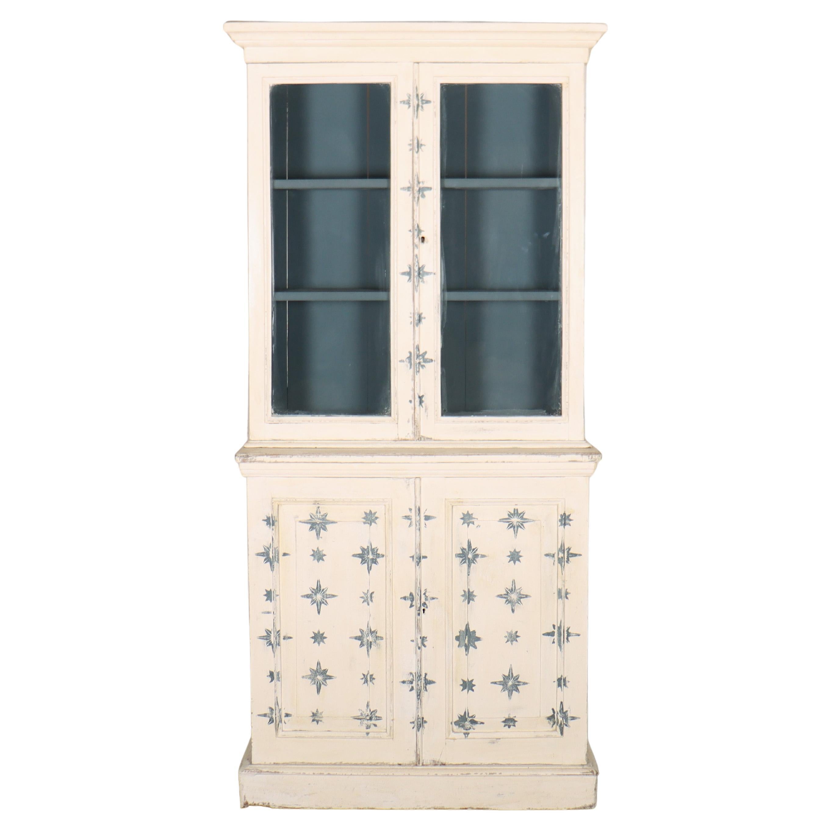 19th Century English Painted Bookcase