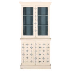 Antique 19th Century English Painted Bookcase