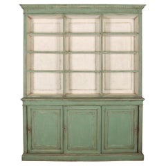 Libreria dipinta inglese del XIX secolo