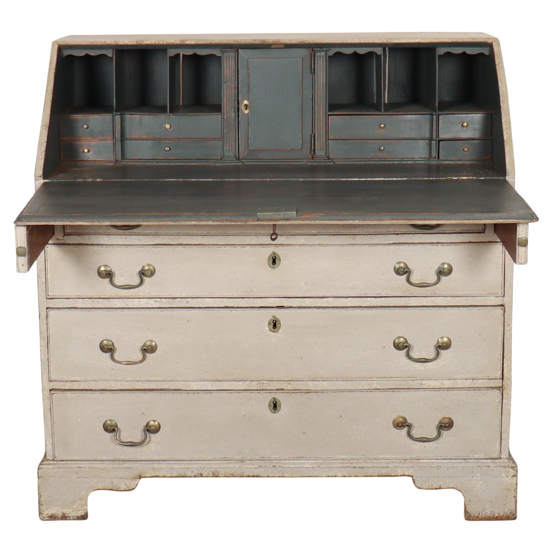 19th Century English Painted Bureau