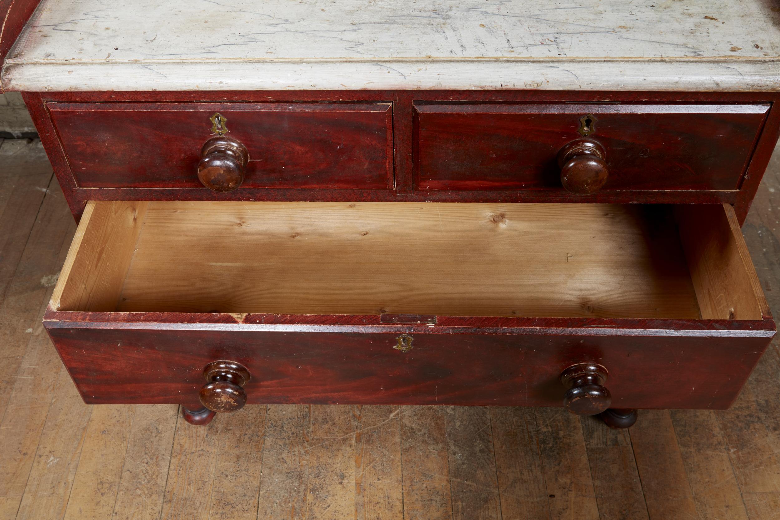19th Century English Painted Chest For Sale 5
