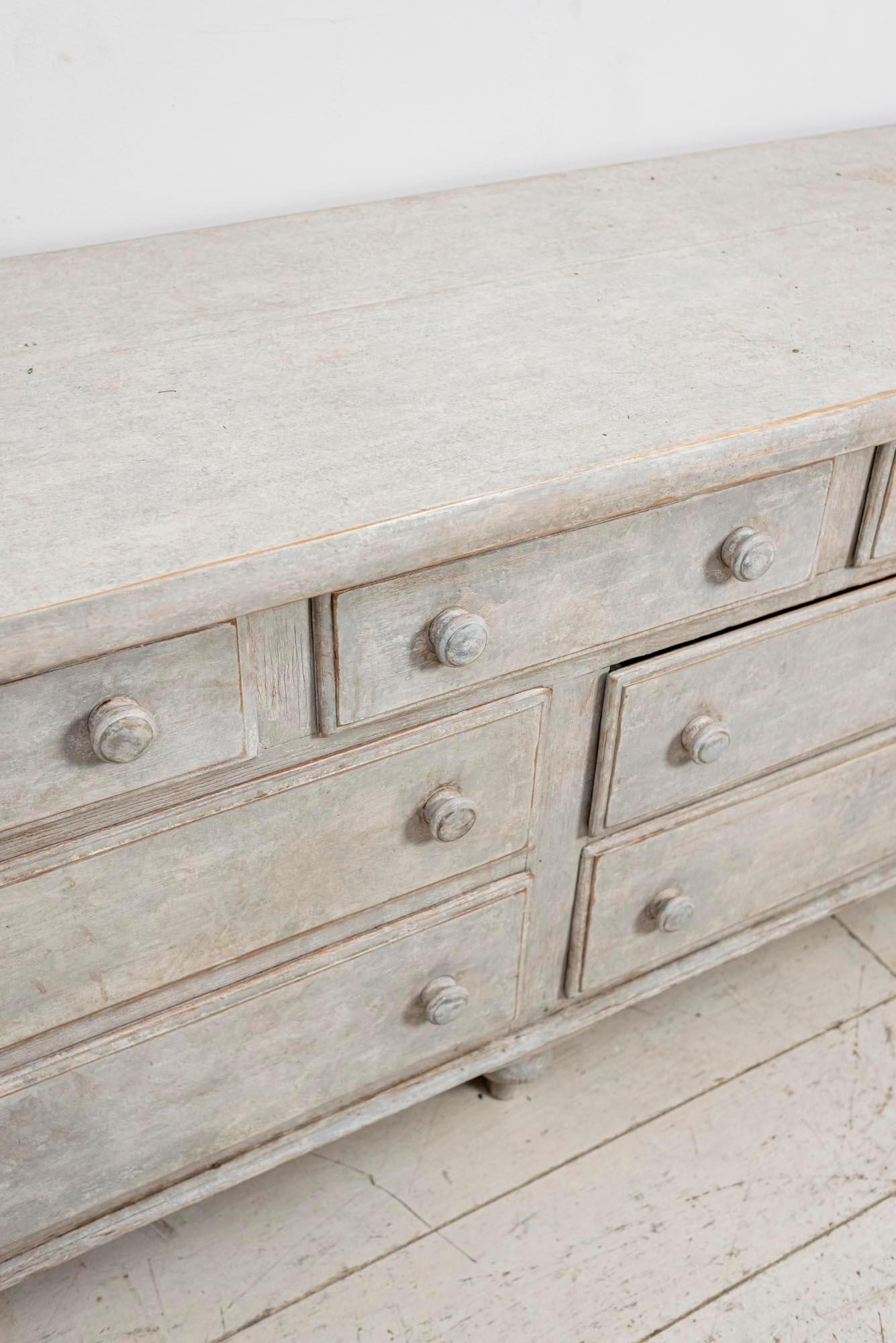 19th Century English Painted Chest of Drawers 4