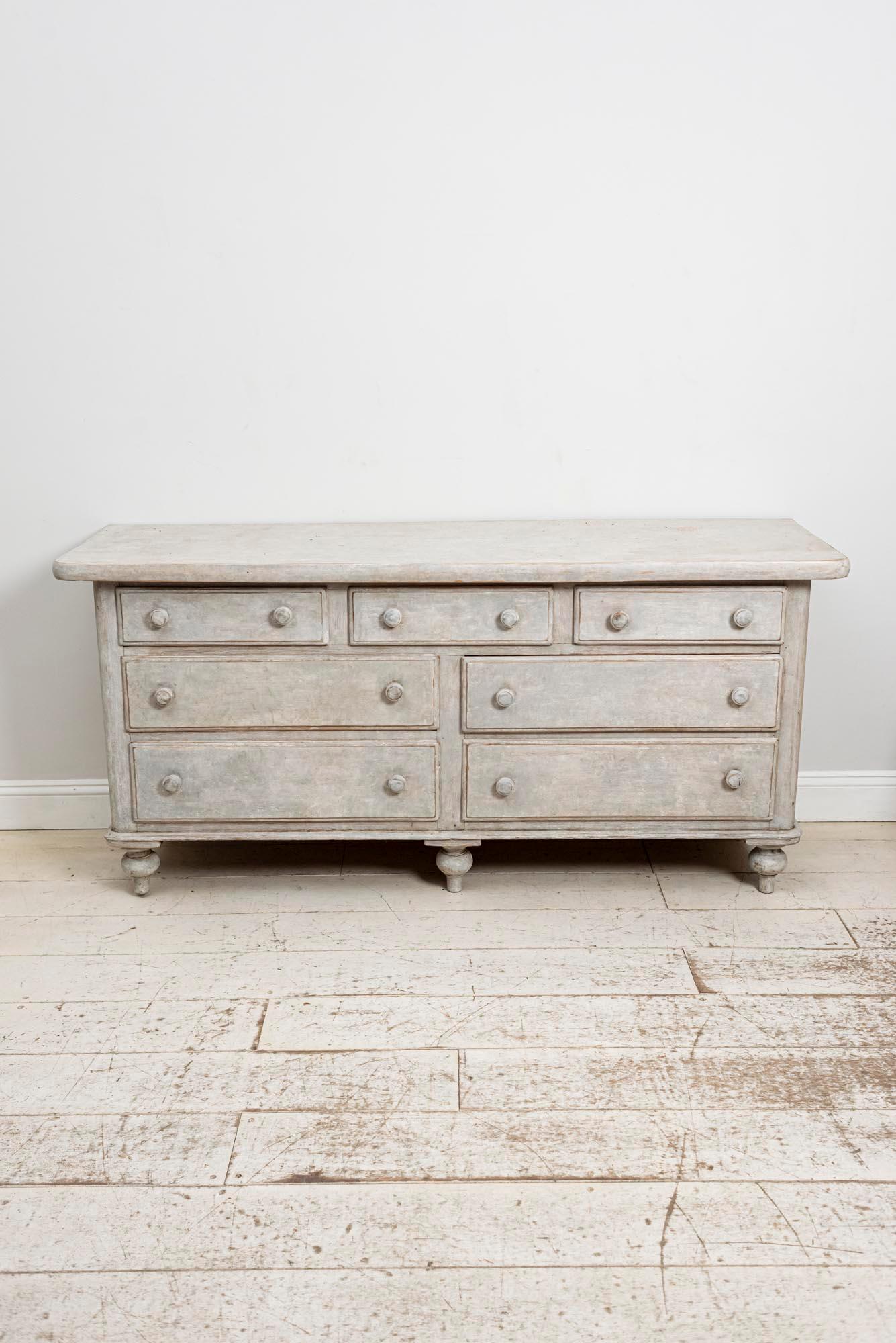 Country 19th Century English Painted Chest of Drawers