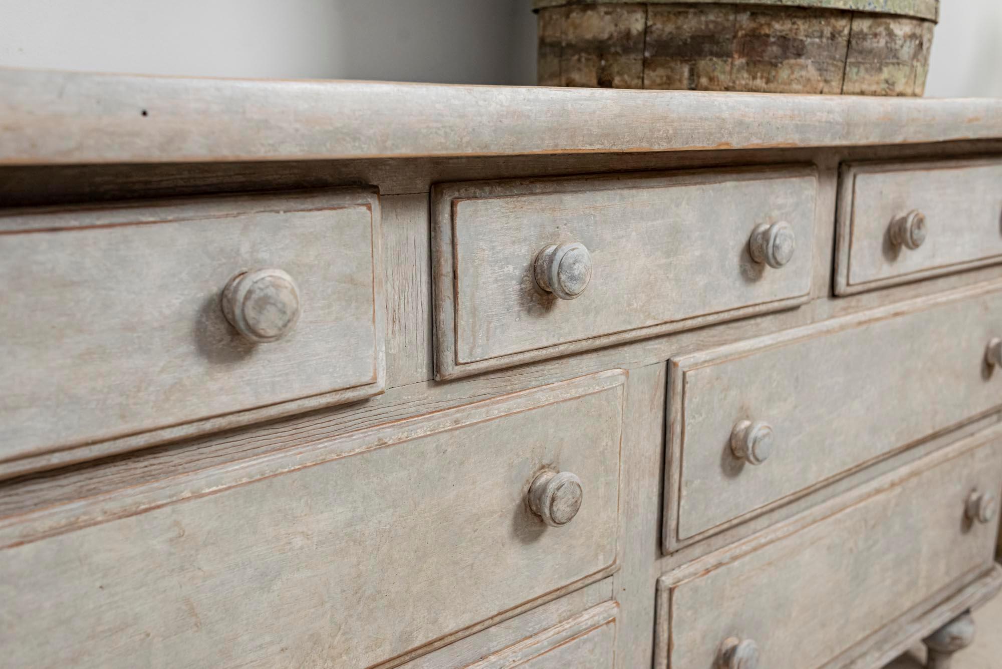 19th Century English Painted Chest of Drawers 1