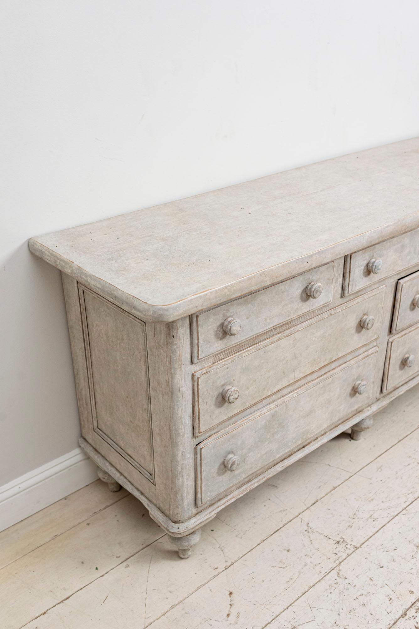 19th Century English Painted Chest of Drawers 2
