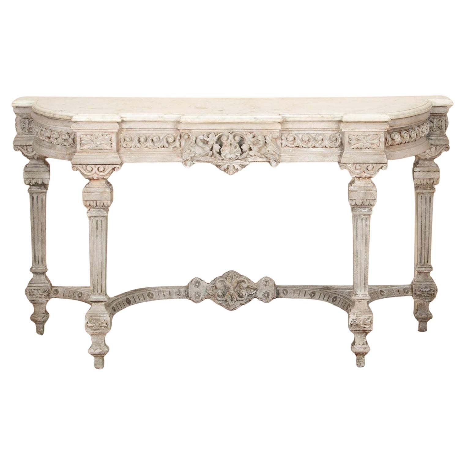 Table console peinte anglaise du 19ème siècle en vente