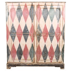 19th Century English Painted Cupboard