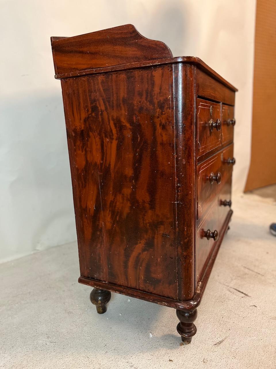 Pine 19th Century English Painted Dresser For Sale