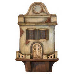 Antique 19th Century English Painted Key Cupboard