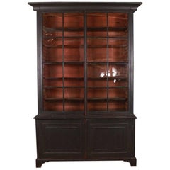 19th Century English Painted Library Bookcase