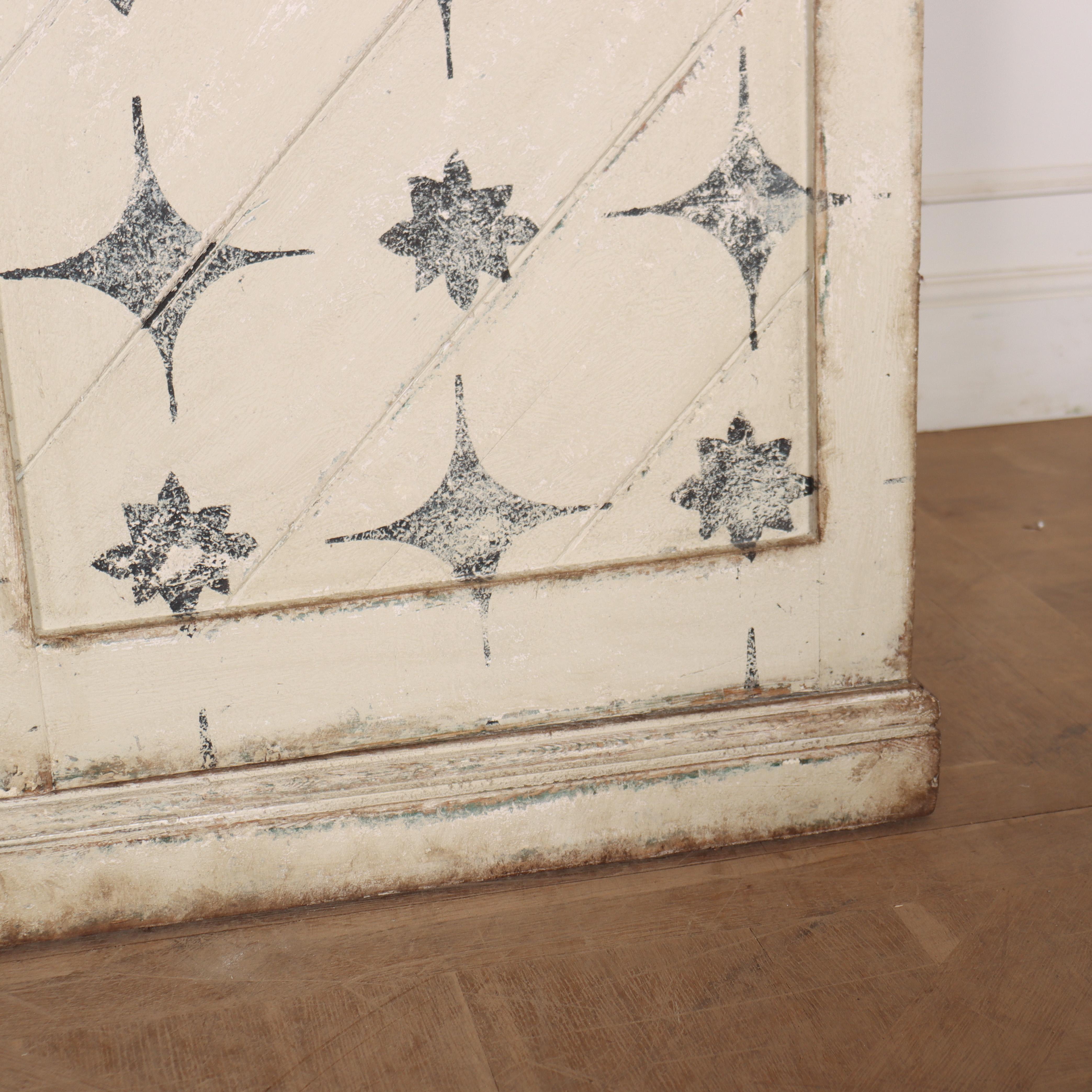 19th Century English Painted Linen Cupboard For Sale 2