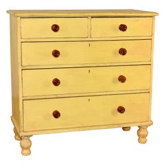 Antique 19th Century English Painted Pine Chest