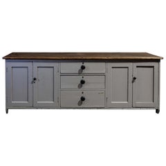 19th Century English Painted Pine Counter