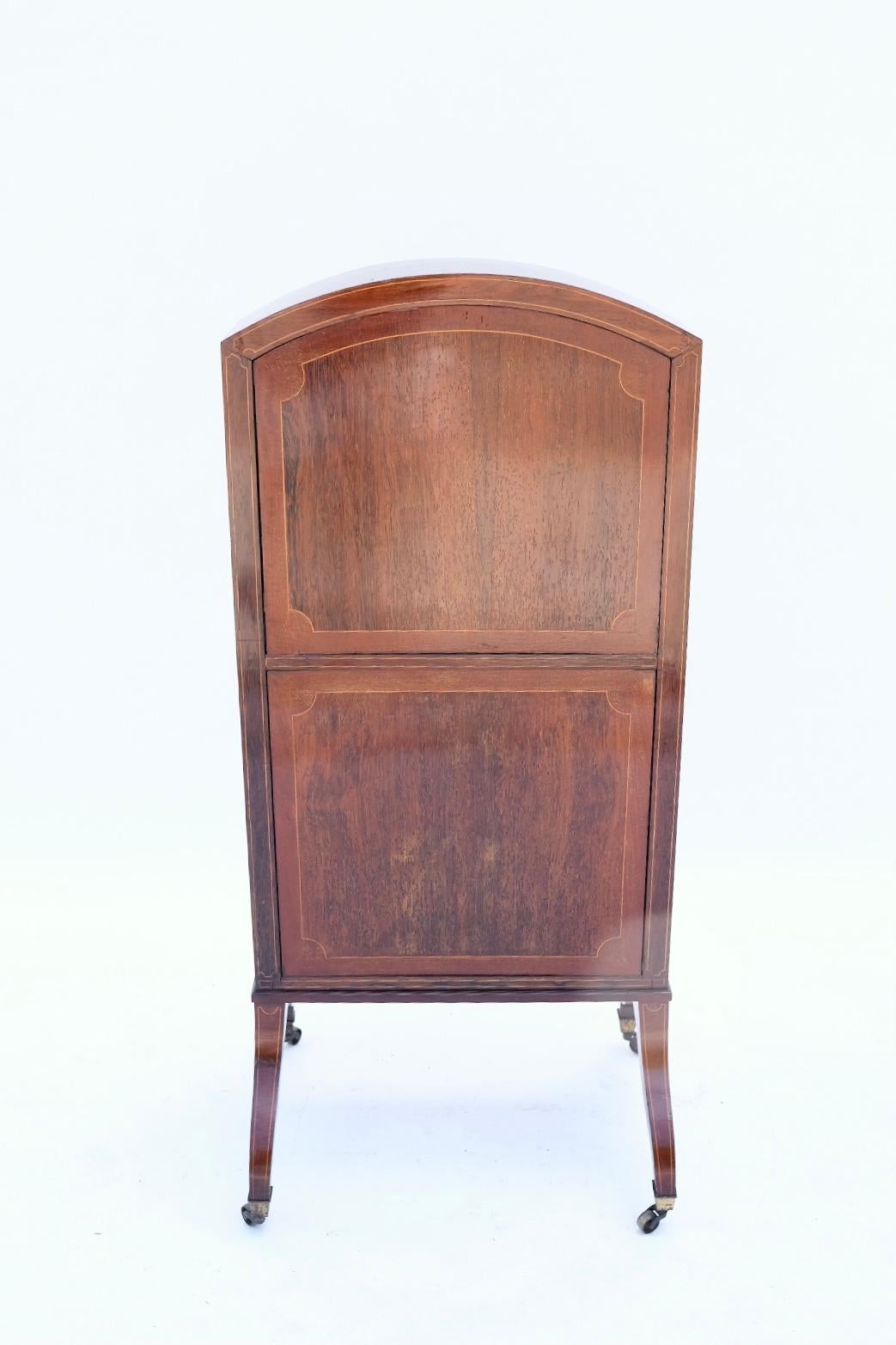 19th Century English Painted Satinwood Drop-Front Desk 5