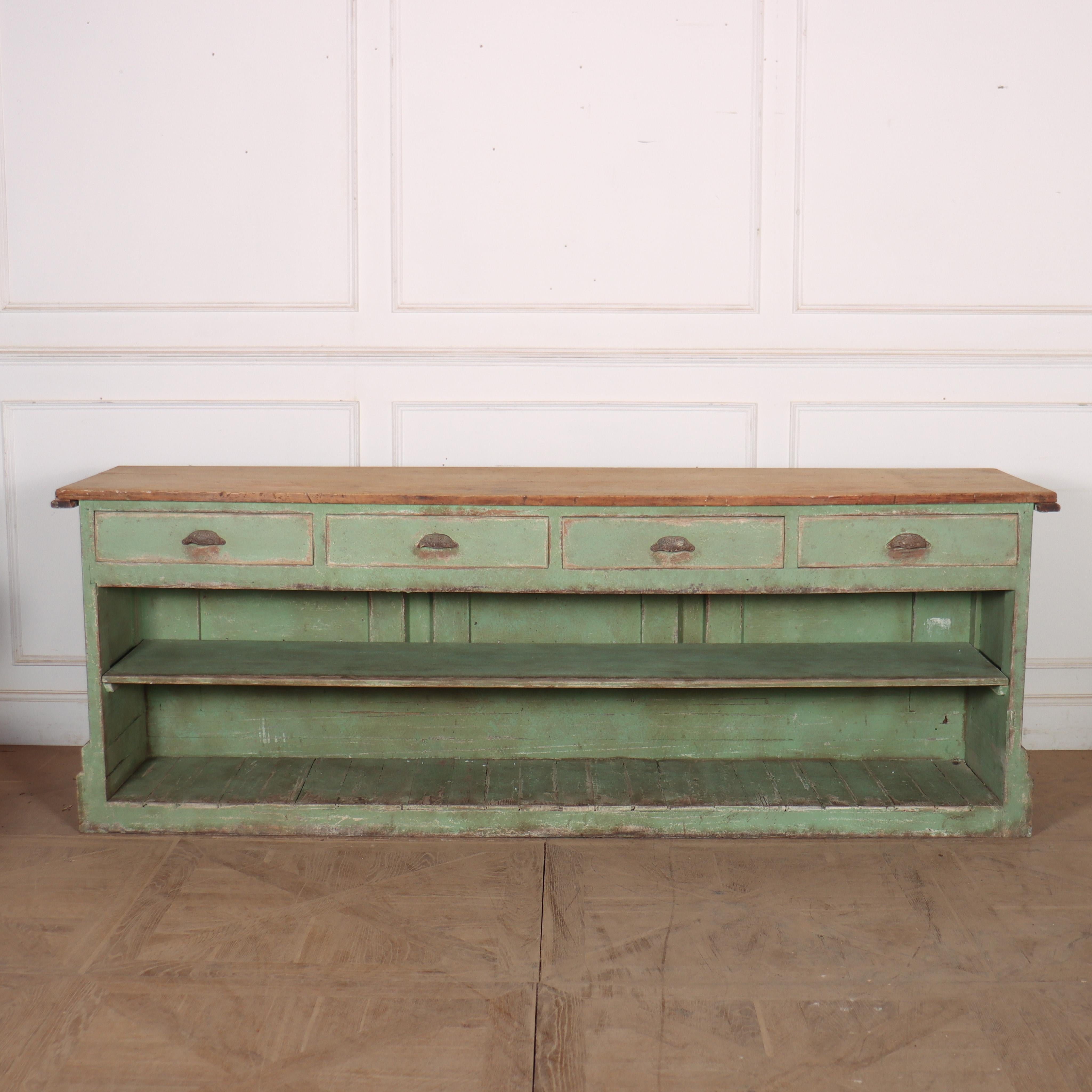 Englischer bemalter Ladentisch des 19. Jahrhunderts im Angebot 13