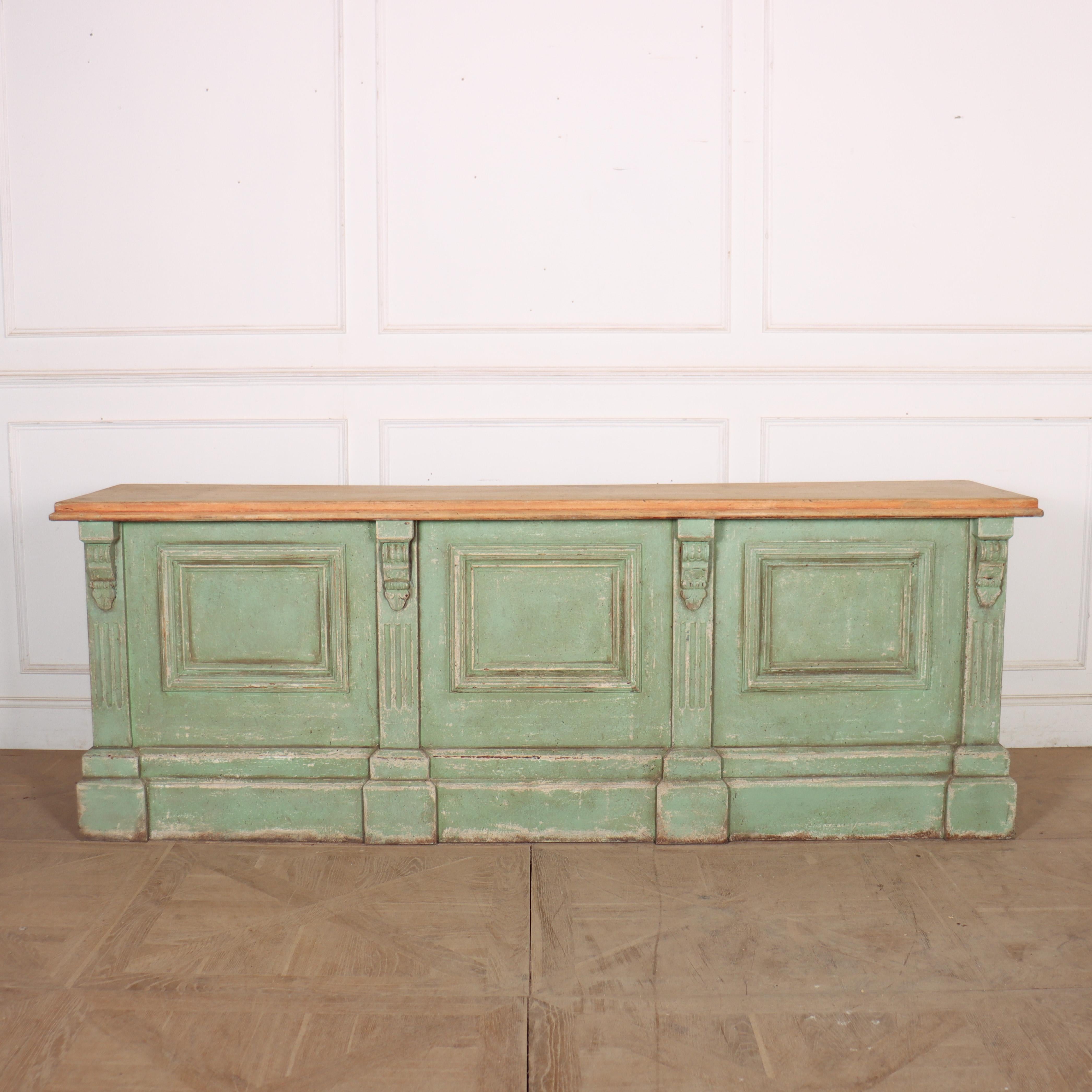 Englischer bemalter Ladentisch des 19. Jahrhunderts im Zustand „Gut“ im Angebot in Leamington Spa, Warwickshire