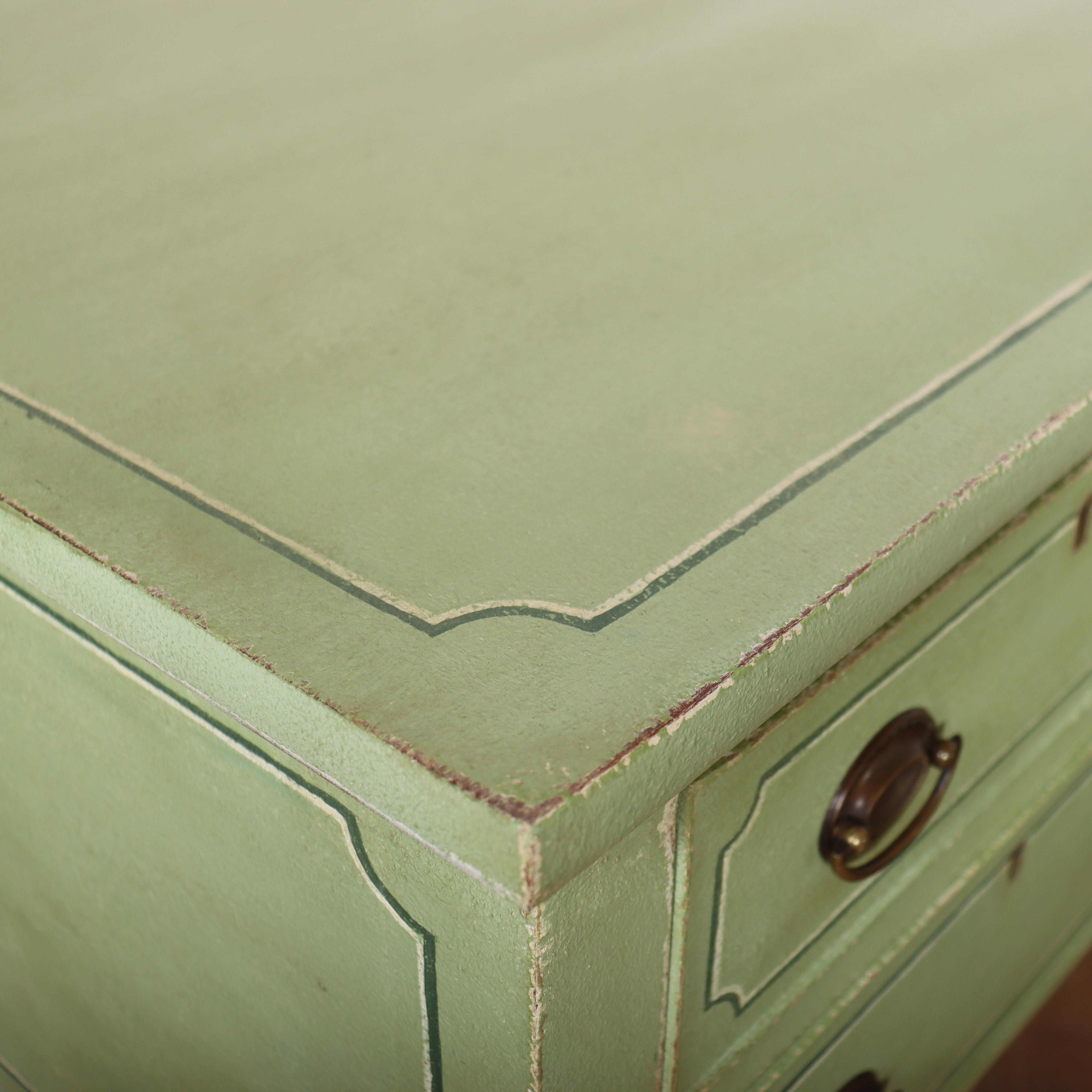 Tavolo da scrittura dipinto inglese del XIX secolo in vendita 5