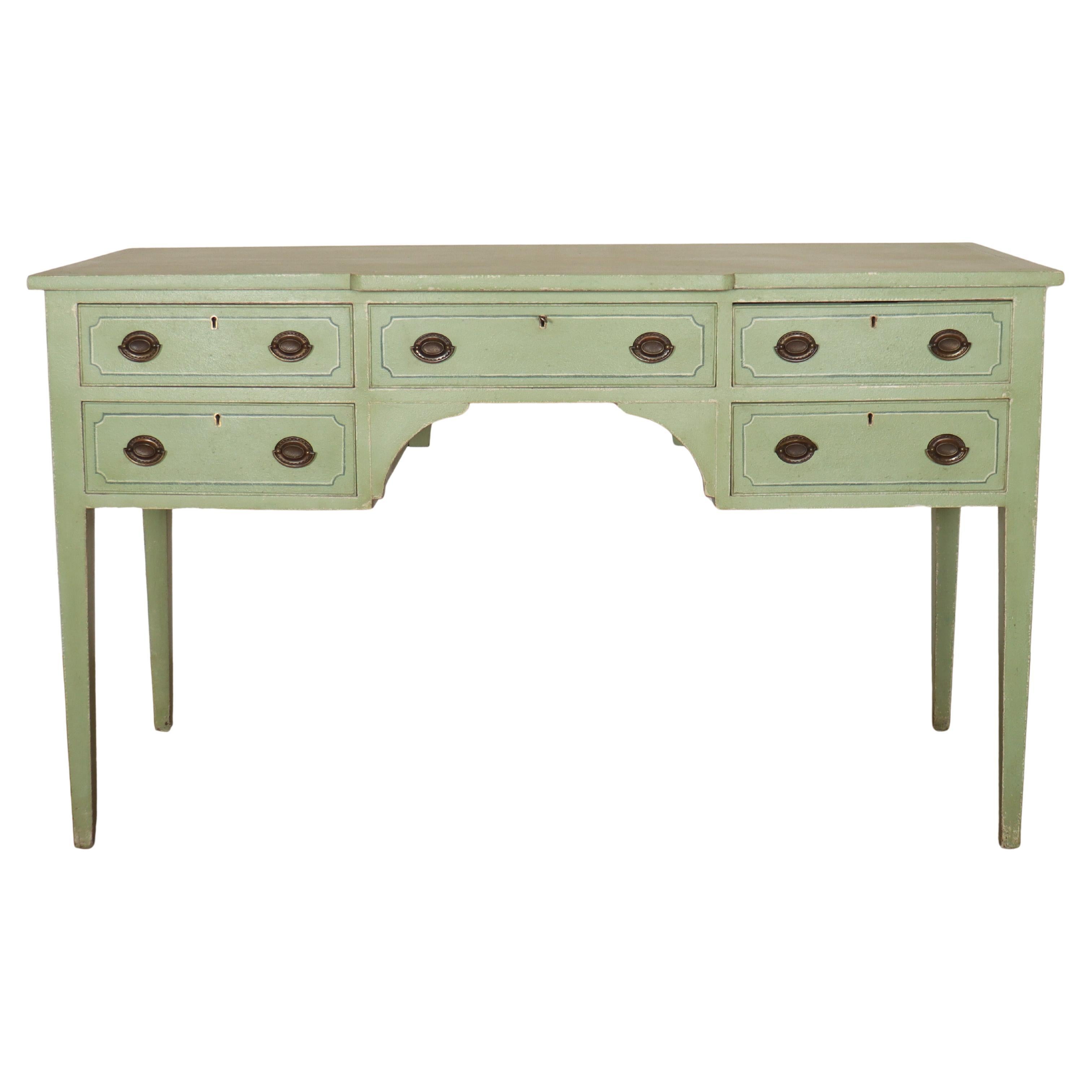 Tavolo da scrittura dipinto inglese del XIX secolo in vendita