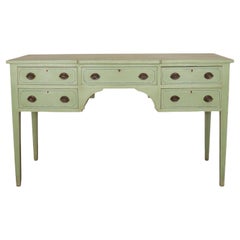 Tavolo da scrittura dipinto inglese del XIX secolo Tavolo da scrittura dipinto inglese del XIX secolo