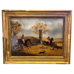 Pintura inglesa del siglo XIX Caza del zorro