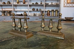 19th Century English Pair of Bronze Morels